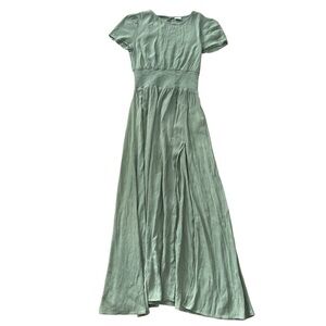 Aritzia Green Maxi Dress